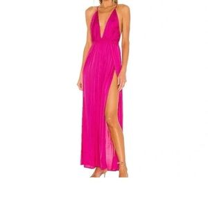 Indah Fuchsia Strappy dress maxi